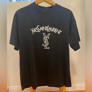 Saint Laurent Paris T-Shirt Black Med